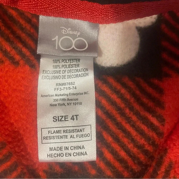 Minnie Mouse Buffalo Plaid Pajamas - Picture 4 of 4